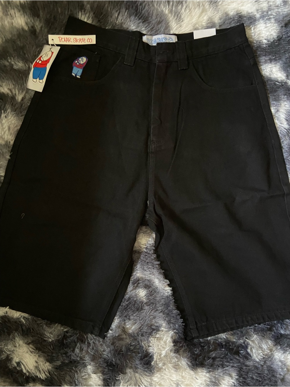 Men's Black Jean Shorts Polar Skate Co Brand New With Tags